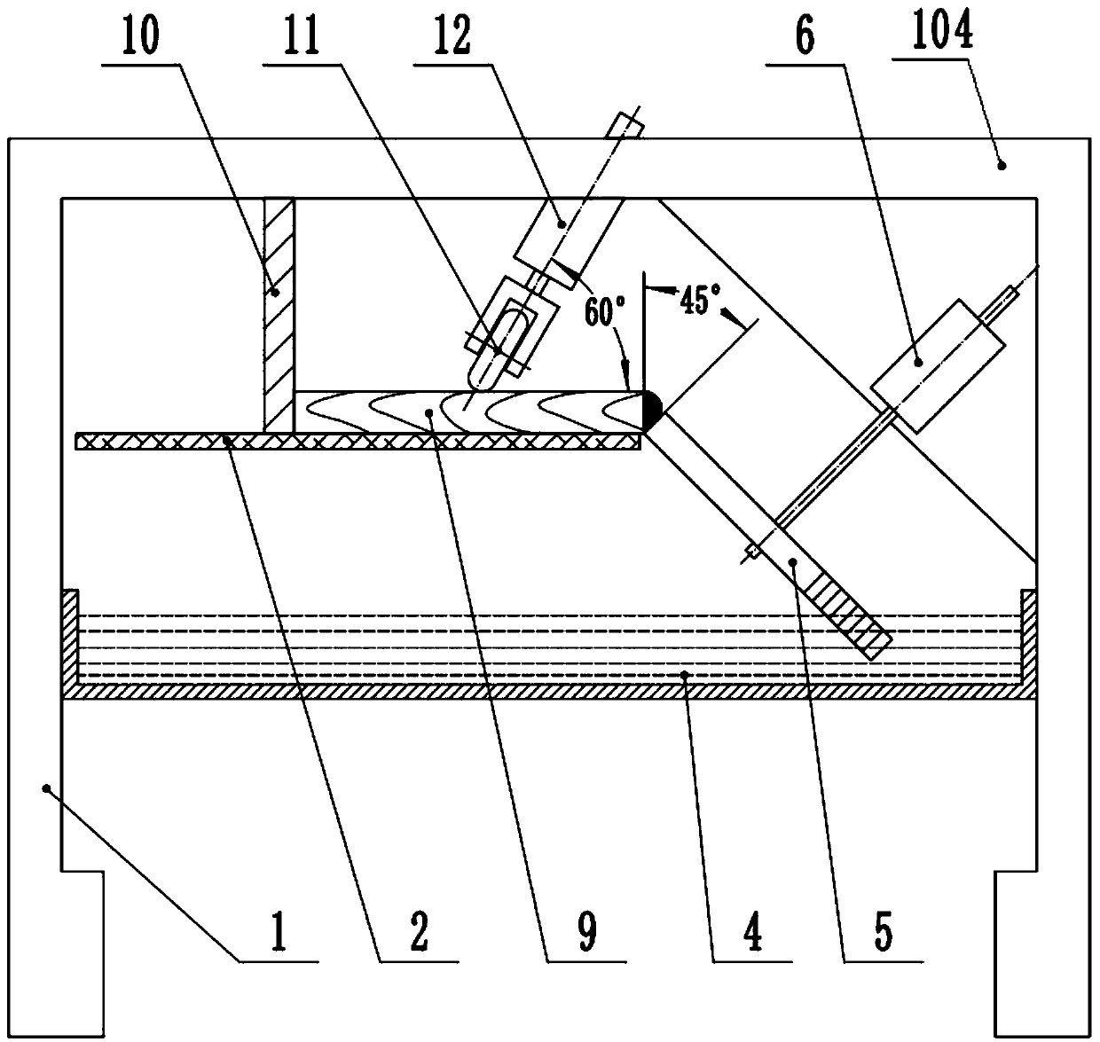 Automatic and quantitative gluing plate jointing device of short and small battens and gluing plate jointing method