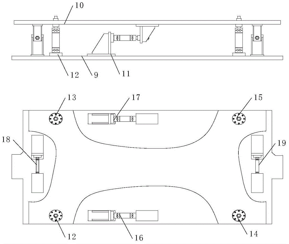 A large-scale six-component force measurement and variable angle support device