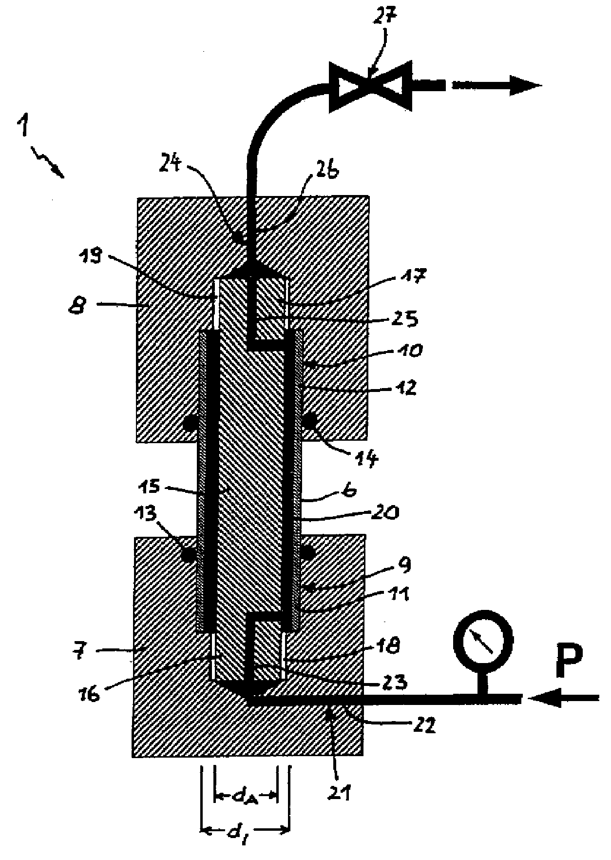 Apparatus for testing a rupture strength of a pipe