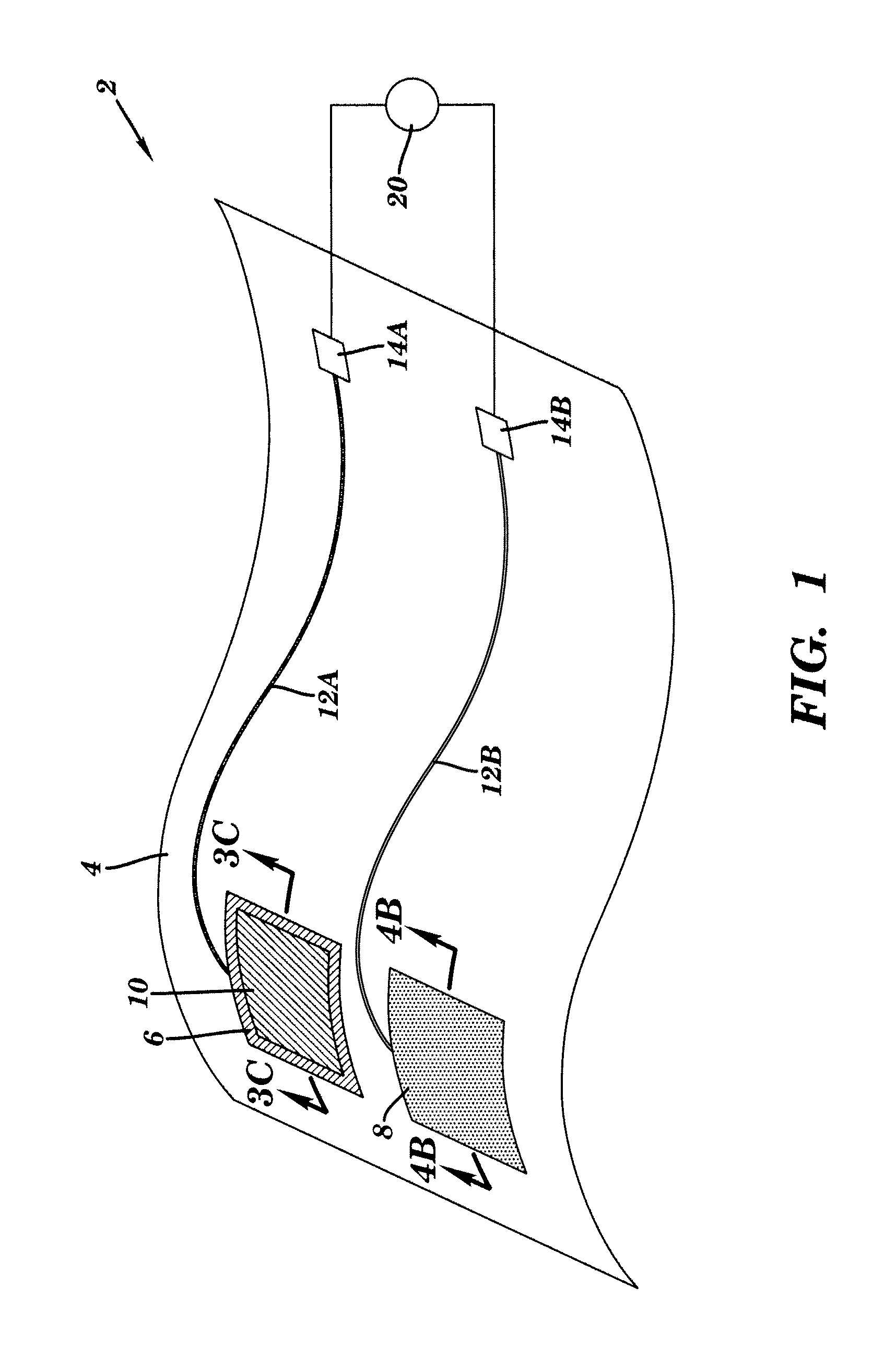 Device for sensing a target chemical and method of its making