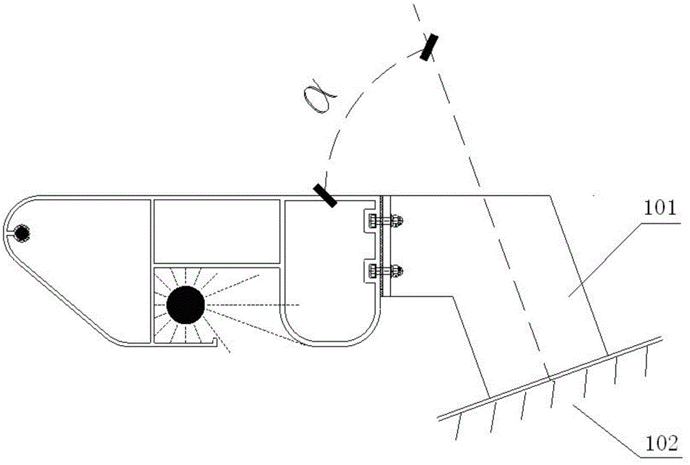 A decorative line universal rotating connector