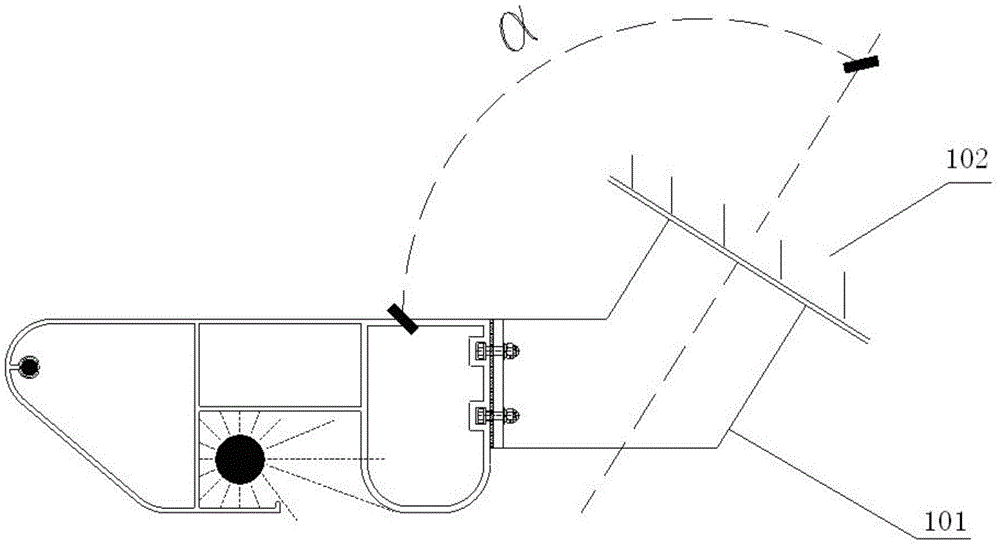 A decorative line universal rotating connector