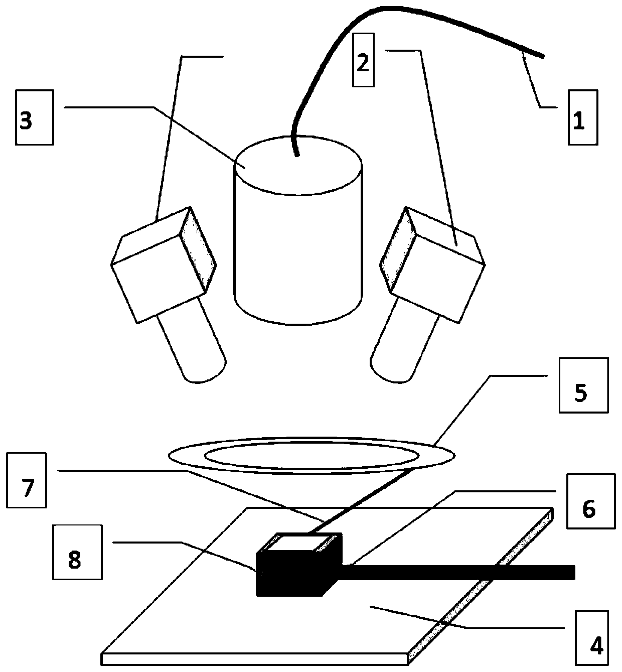 Connecting piece laser processing method based on binocular vision