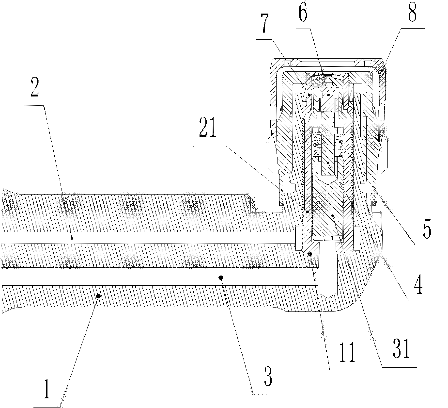 Fuel-oil atomizing nozzle and gas turbine with same