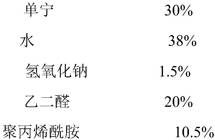 Polymerization reaction type formaldehyde catching agent and preparation method thereof