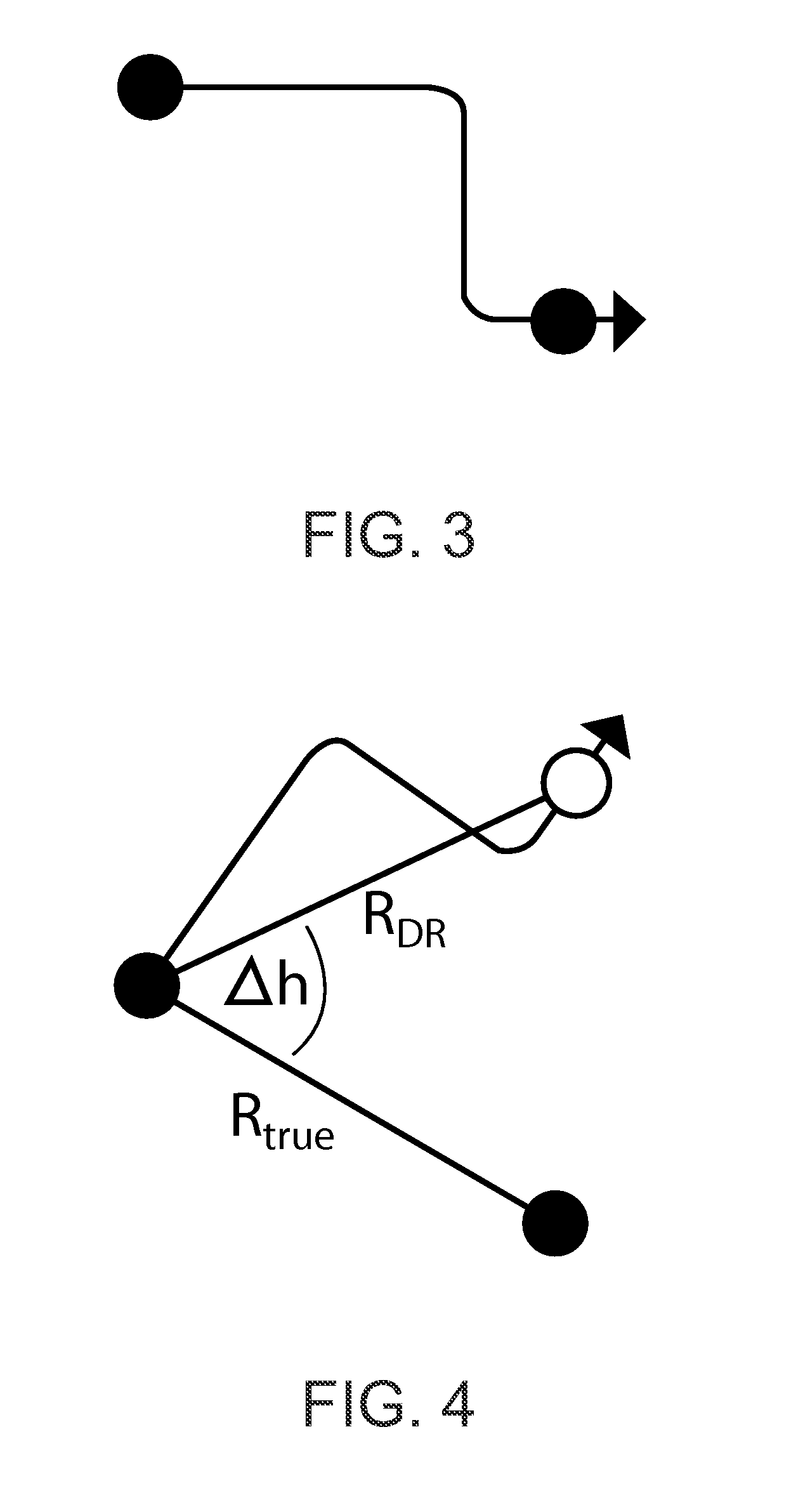 Dead reckoning based initialization of position and heading using discrete position indicators