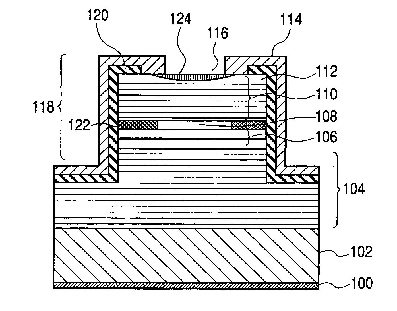 Vertical cavity surface emitting laser diode and process for producing the same