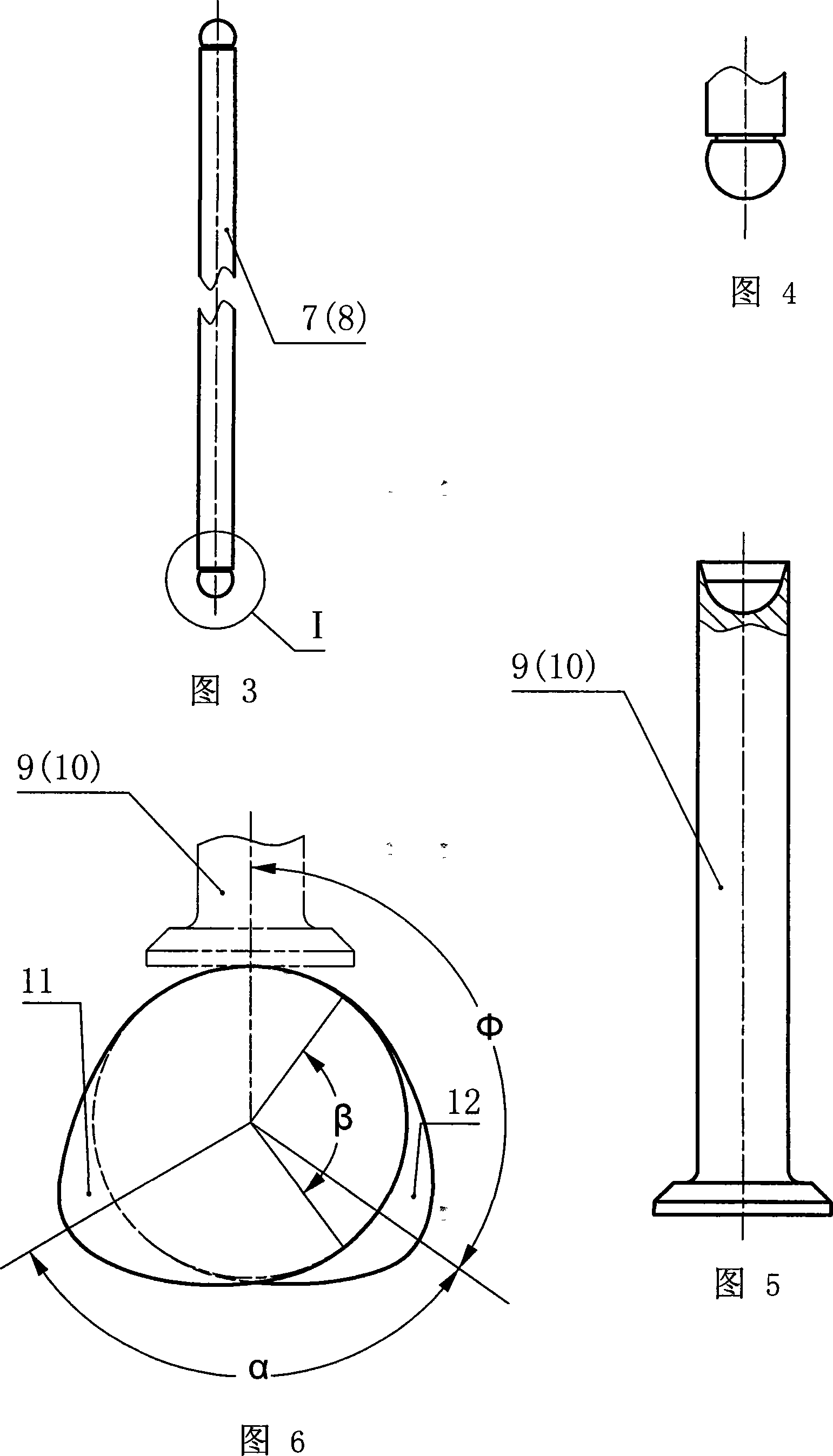 Cam axle underneath type valve mechanism of motorcycle engine