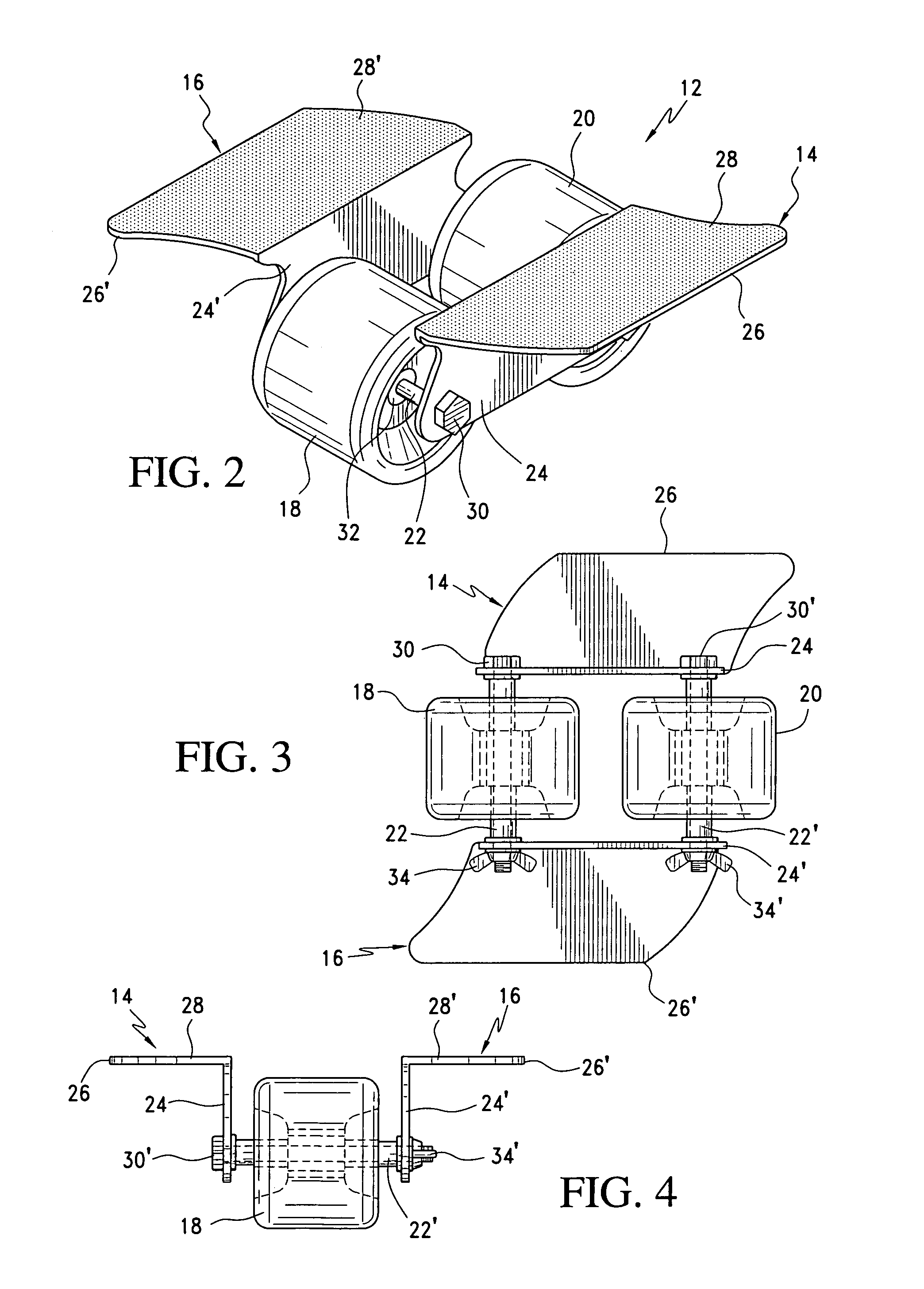 Personal transportation device for supporting a user's foot having multiple transportation attachments