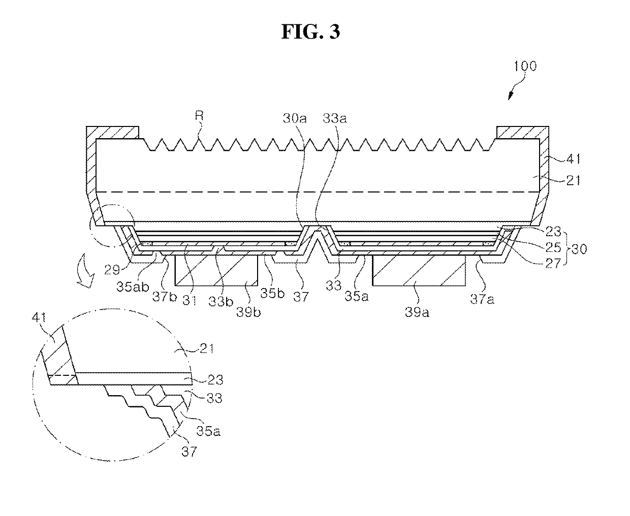 Light emitting diode having light blocking layer