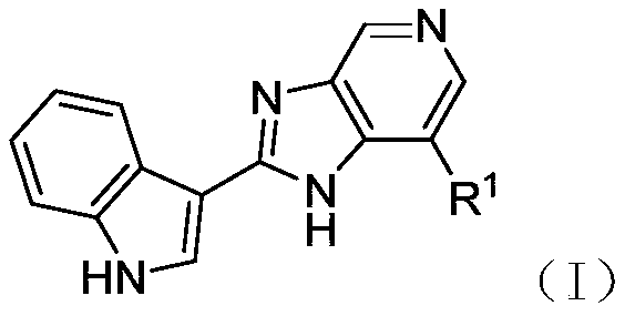 2-(indol-3-yl)-pyridinoimidazole and application thereof