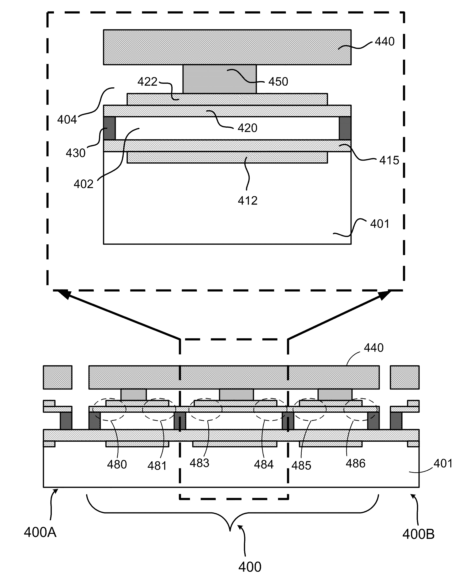 Micro-Electro-Mechanical Transducer Having a Surface Plate