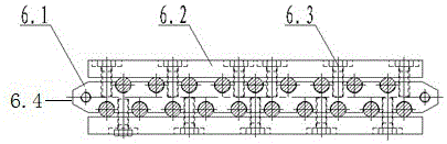 Steel strand winding guiding device and steel strand parallel winding method