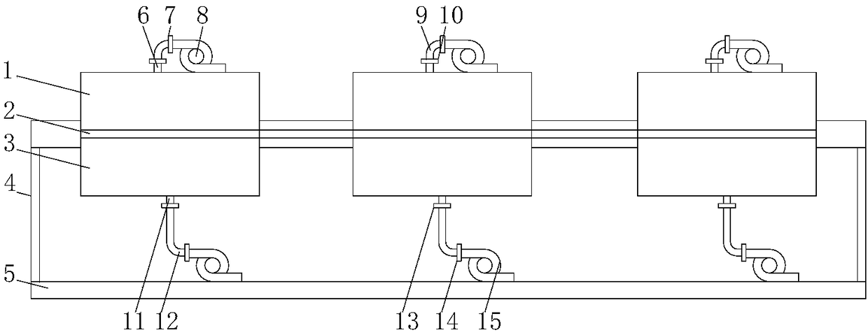 Cooling device for color-coated panel production