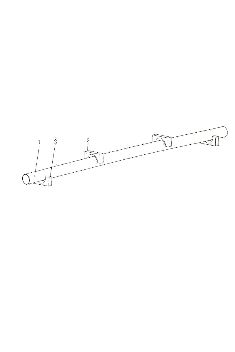 Four-point-bending over-bending straightening process method for large shaft tube parts
