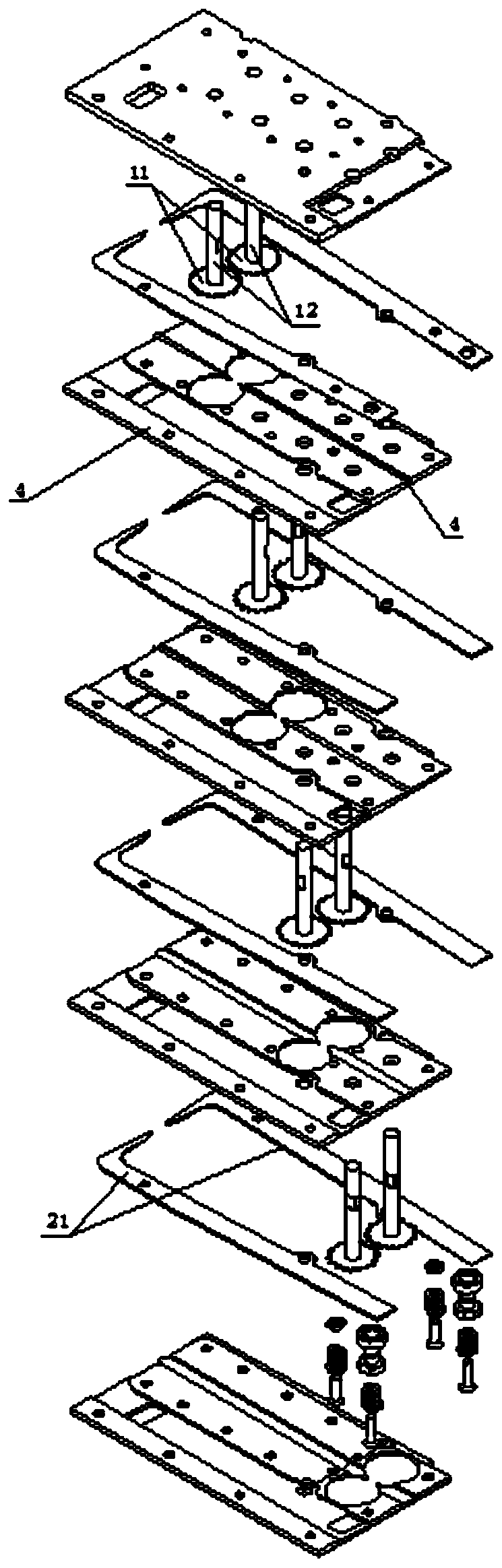 Multi-gold-sheet multi-combination sheet feeding device and embroidery machine