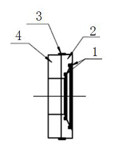 Transition ring structure for rotating joint