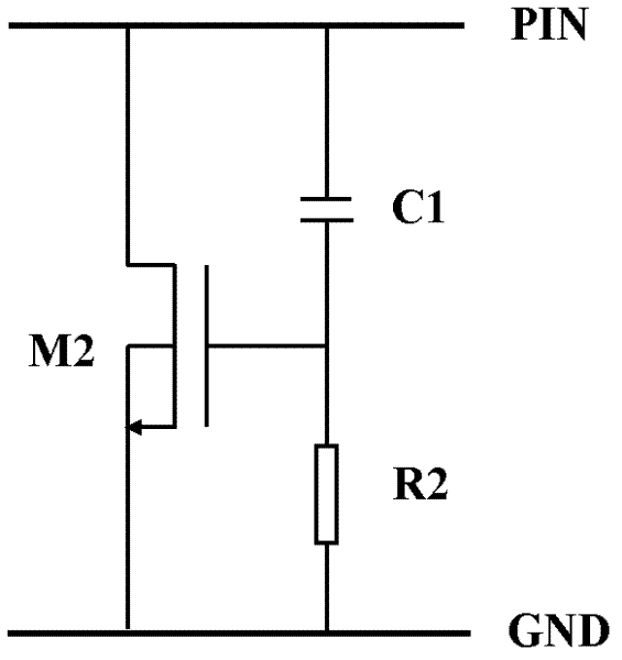 Electrostatic protection circuit of submicron integrated circuit