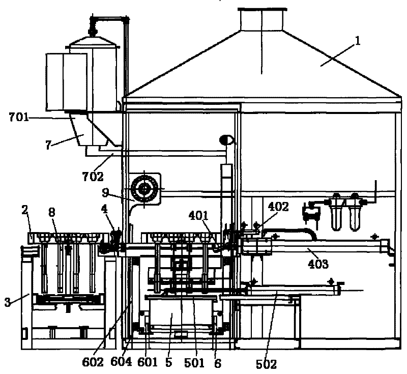 Automatic primer dipping and coating mechanism for plastic-coated spline shaft without sagging