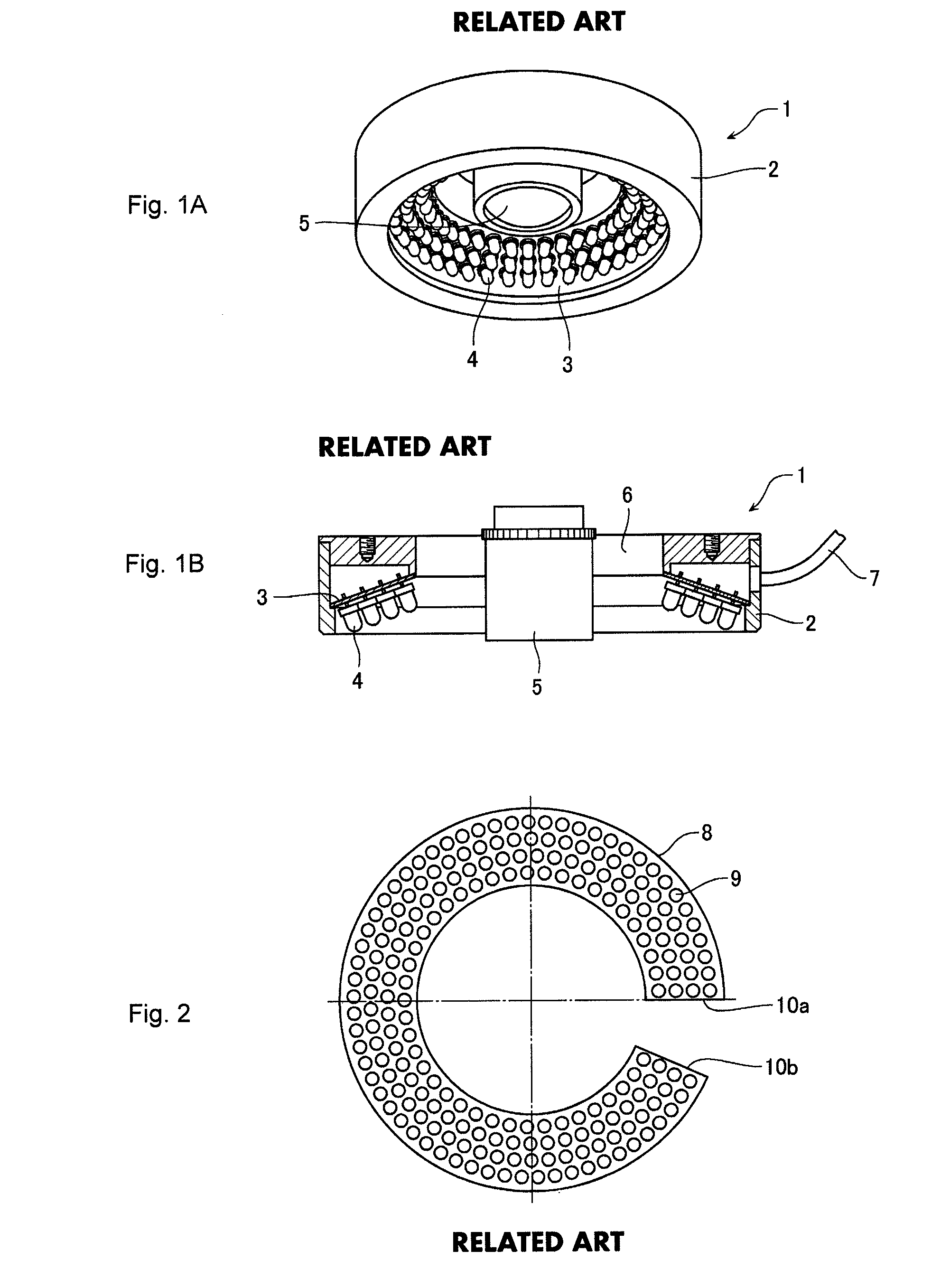 LED ring light and manufacture method of LED ring light and image measuring device and optical device using LED ring light