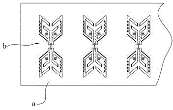 Unipolar oscillator antenna provided with frequency-increasing gap and isolating rod