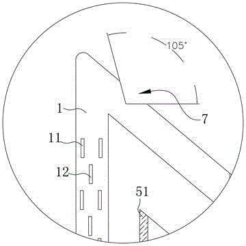 Unipolar oscillator antenna provided with frequency-increasing gap and isolating rod