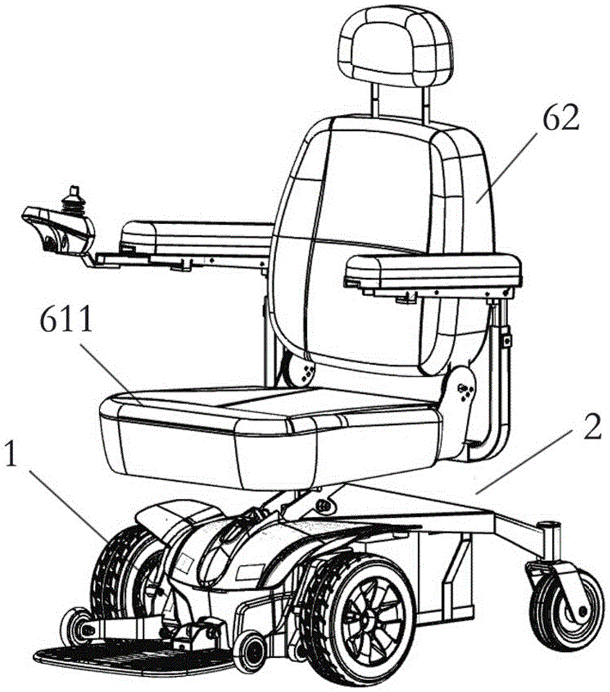 An electric wheelchair armrest installation structure