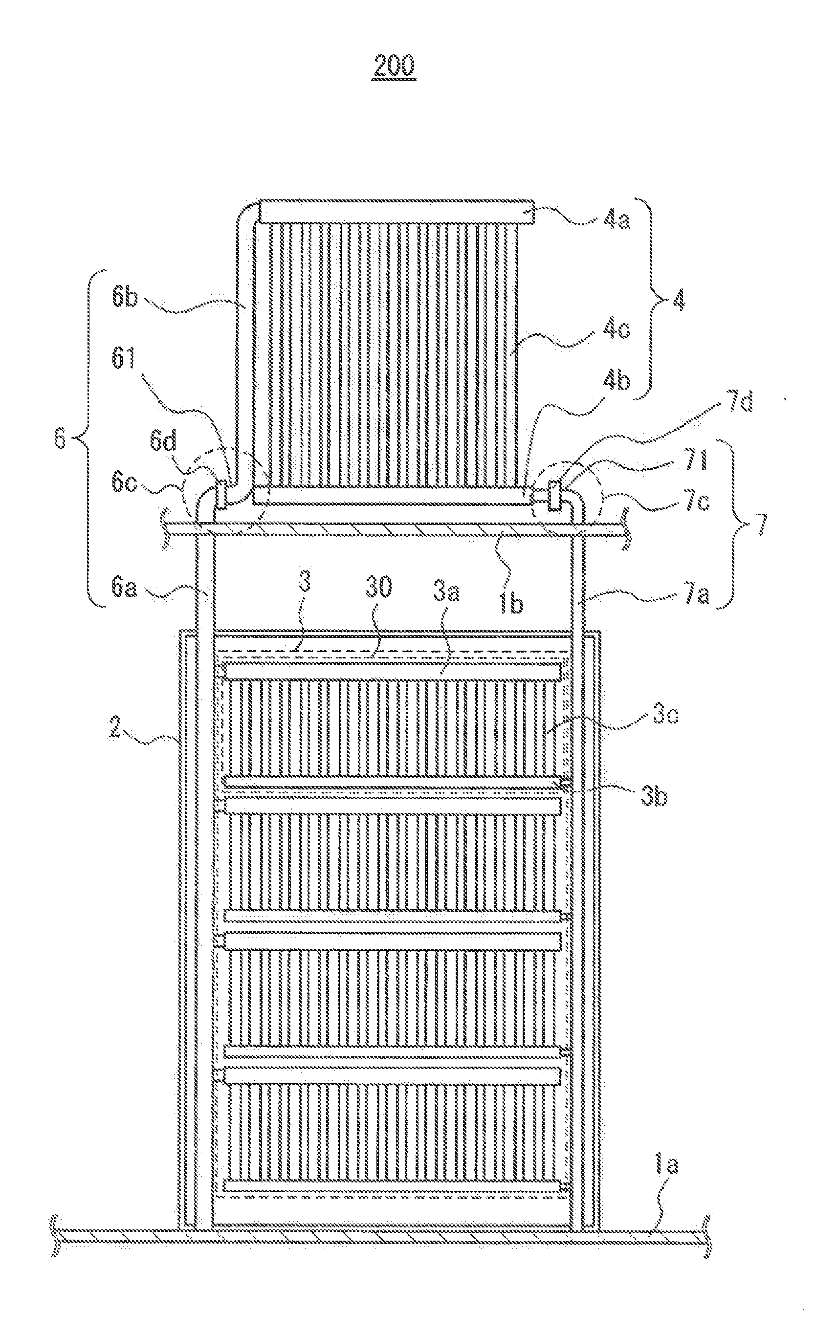 Electronic apparatus cooling system and electronic apparatus cooling system fabrication method