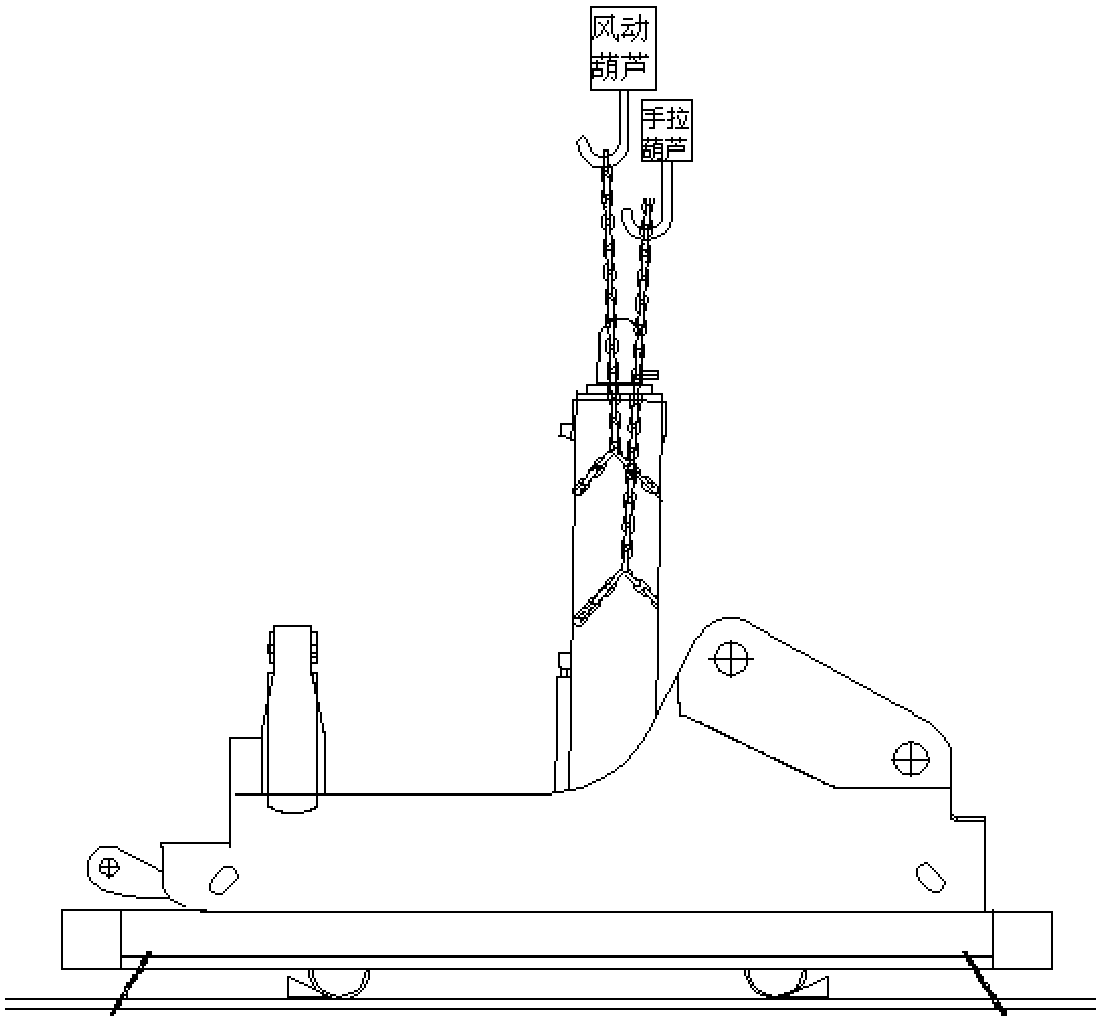 Hydraulic crane and underground hydraulic support assembly system using the hydraulic crane