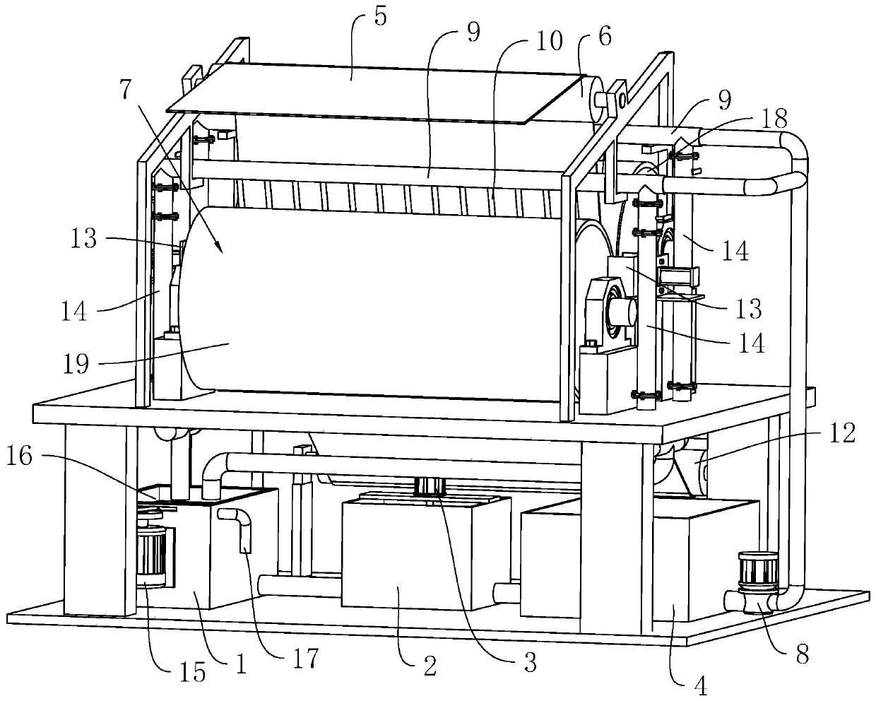 A soaking surface sizing process