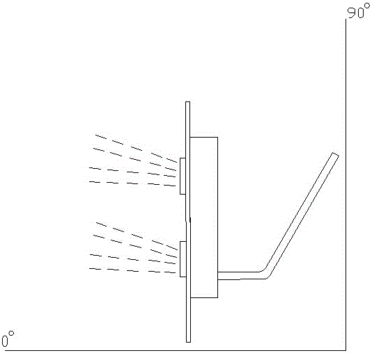 Gravity heat pipe system capable of being rotated and used along with lamp within range from 0 degree to 90 degrees