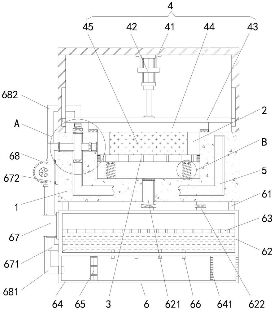 Injection mold with water blowing device