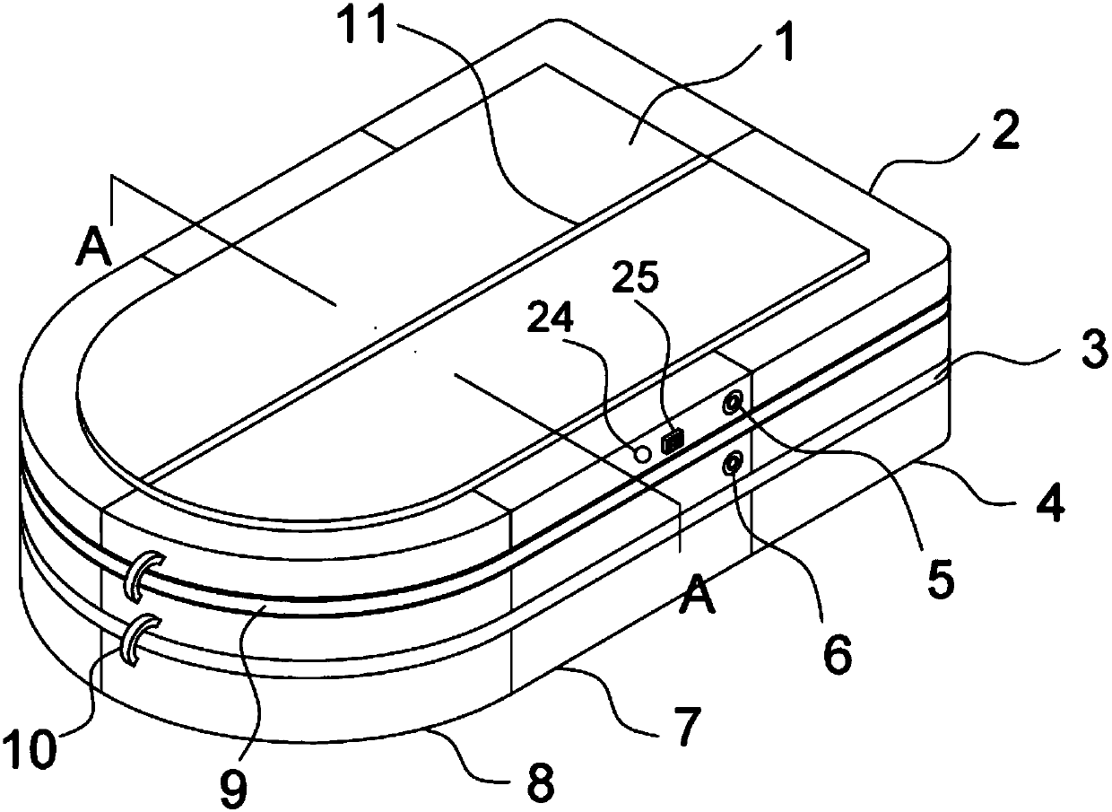 Combined type household water bed