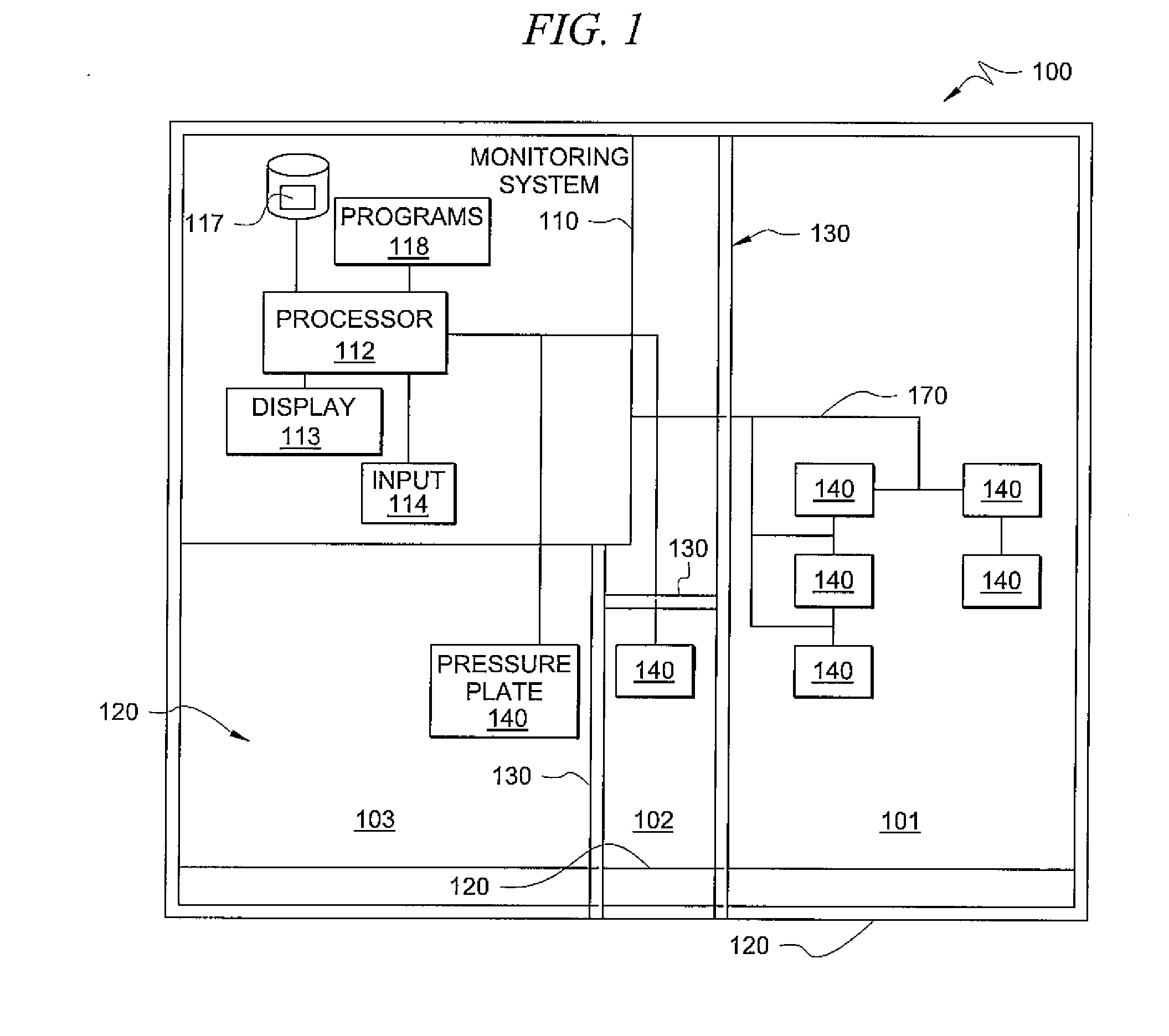 System and method for premises monitoring using weight detection
