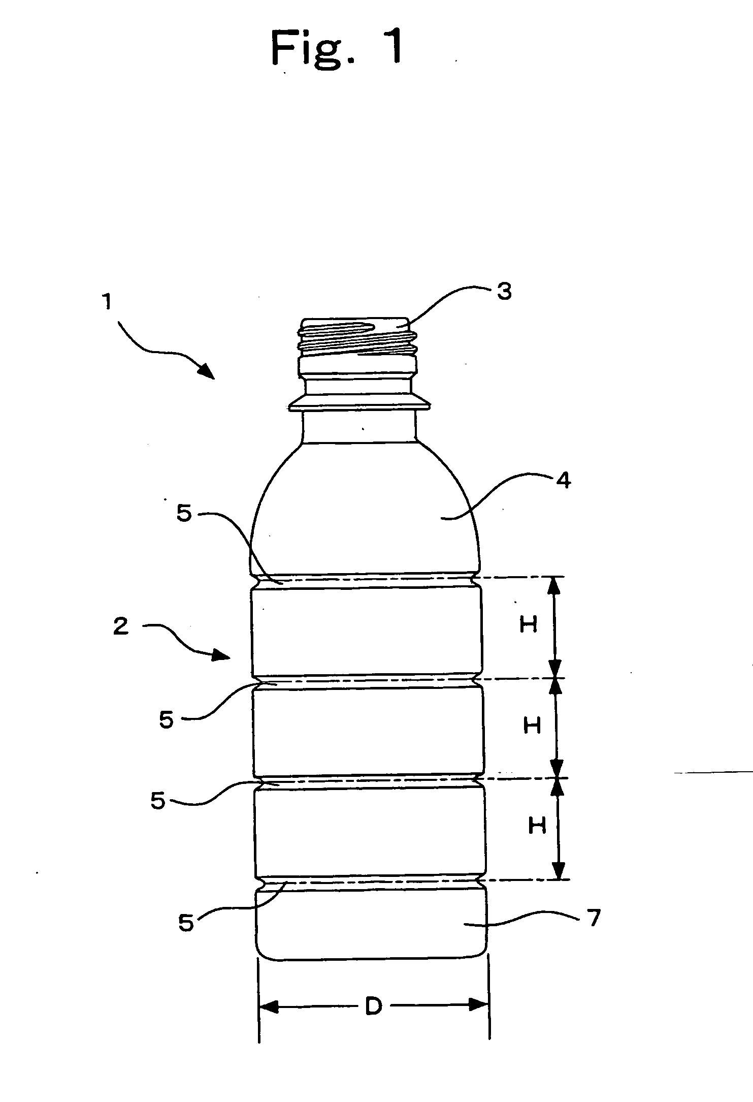 Synthetic resin bottle