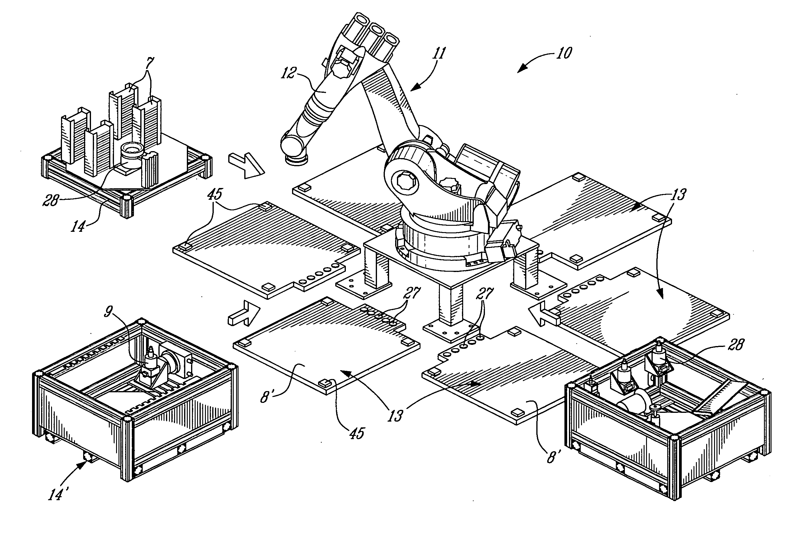 Robotic work cell and method of operation