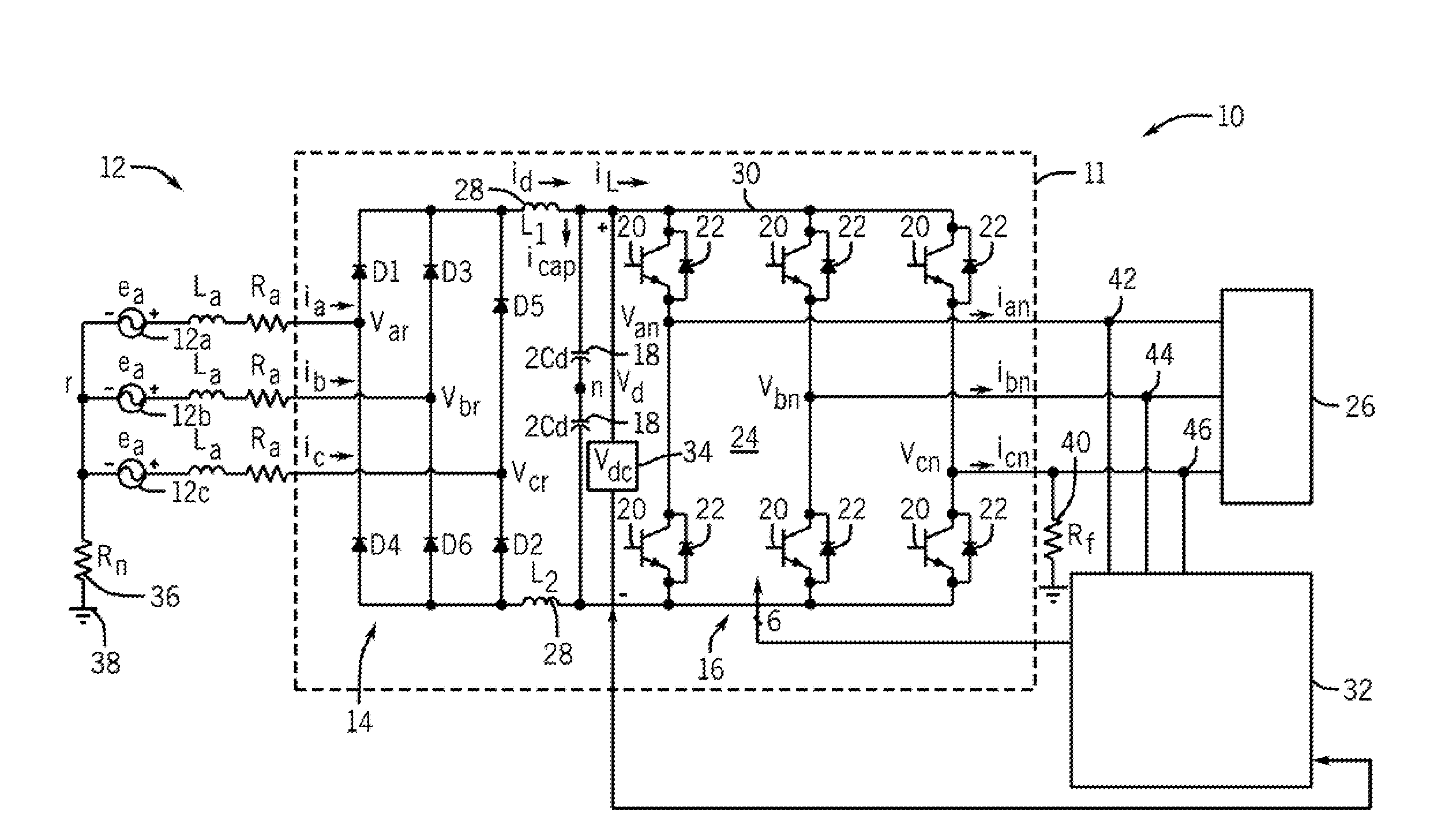 System and method for high resistance ground fault detection and protection in power distribution systems