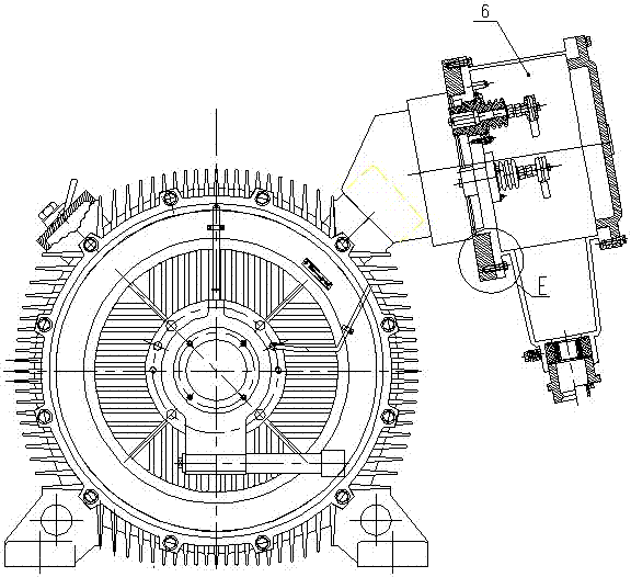 High-voltage compound explosion prevention type three-phase asynchronous motor