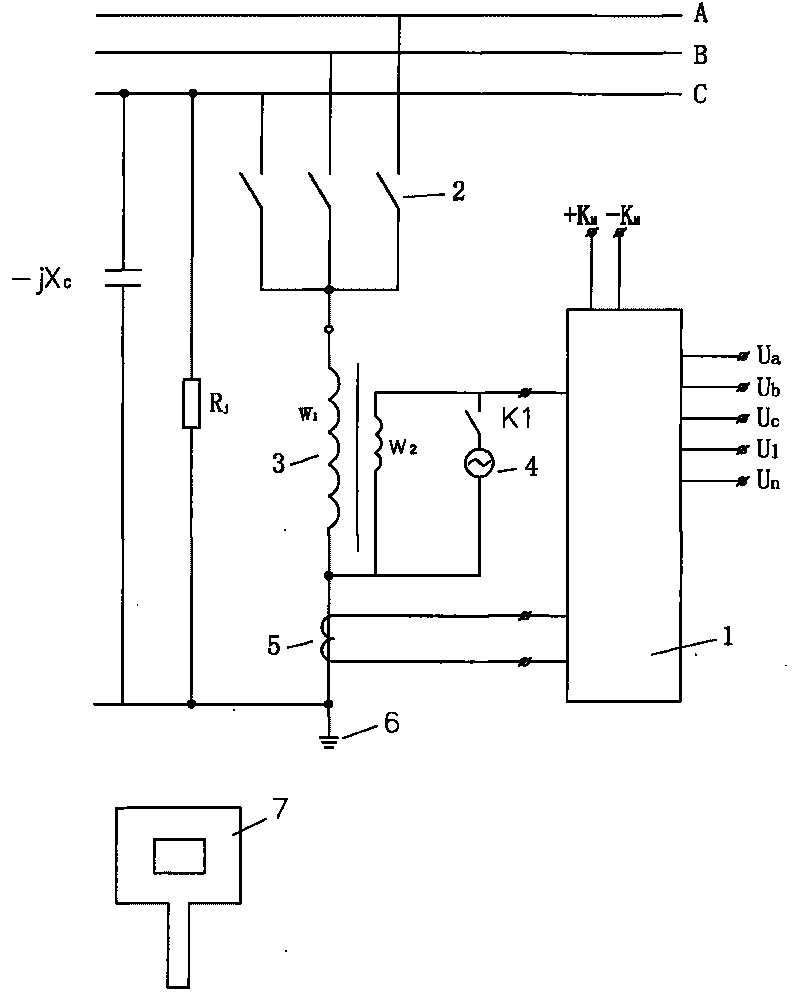 Single-phase ground fault positioning method for ground protective device of low-current system
