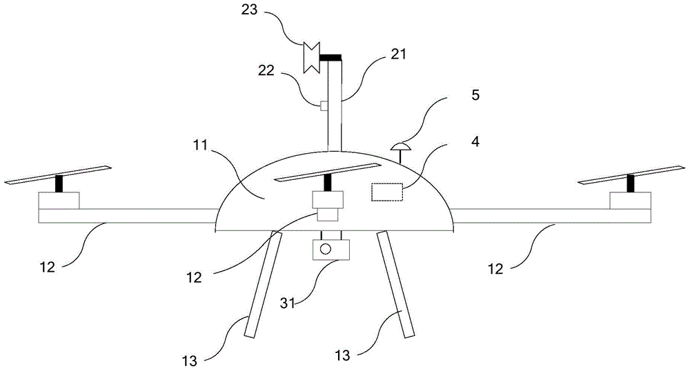 A multi-rotor inspection aircraft and transmission line inspection system