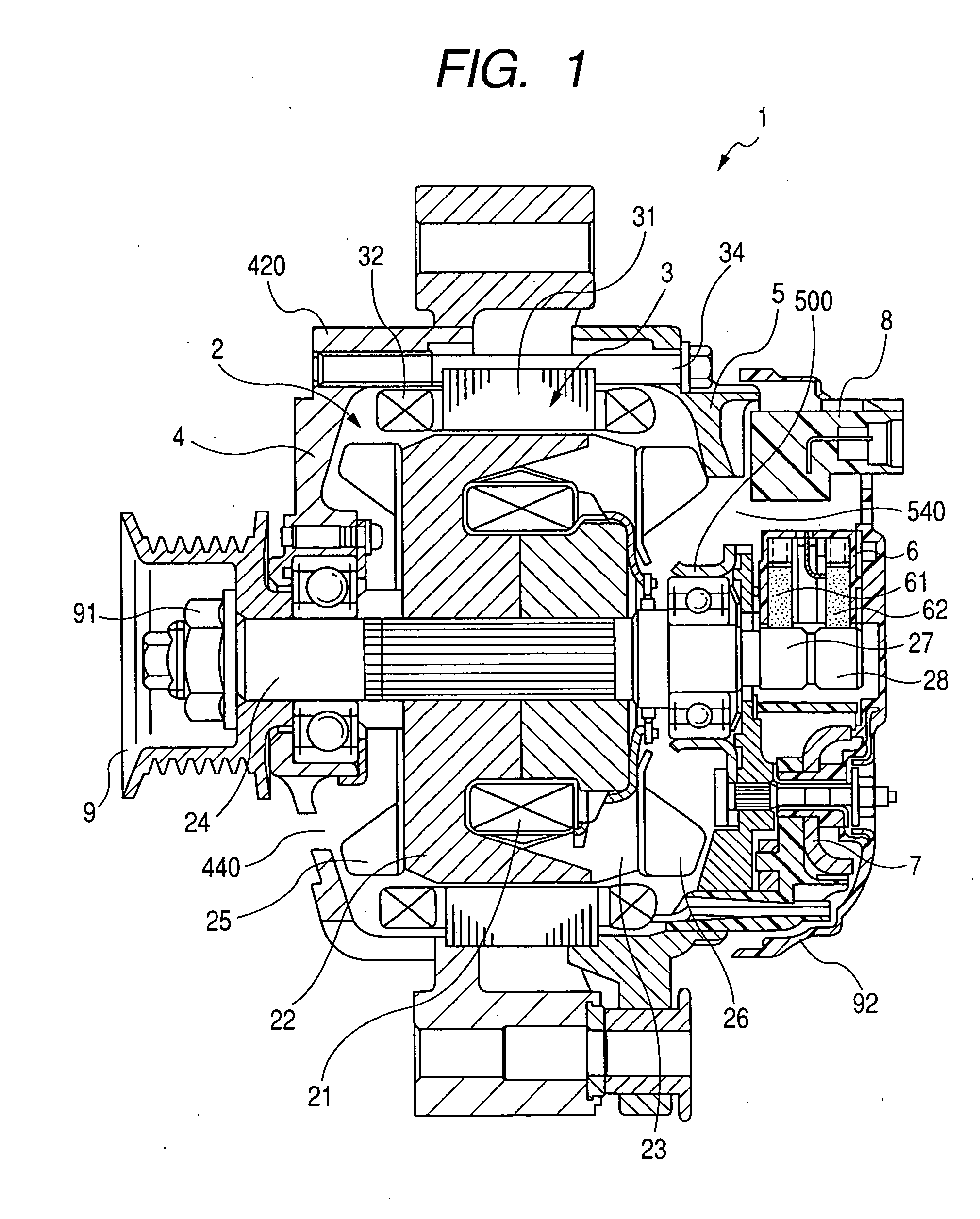 Vehicle-use alternator