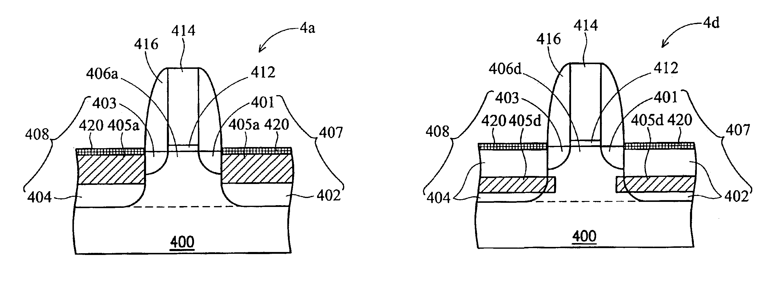 Strained-channel transistor structure with lattice-mismatched zone