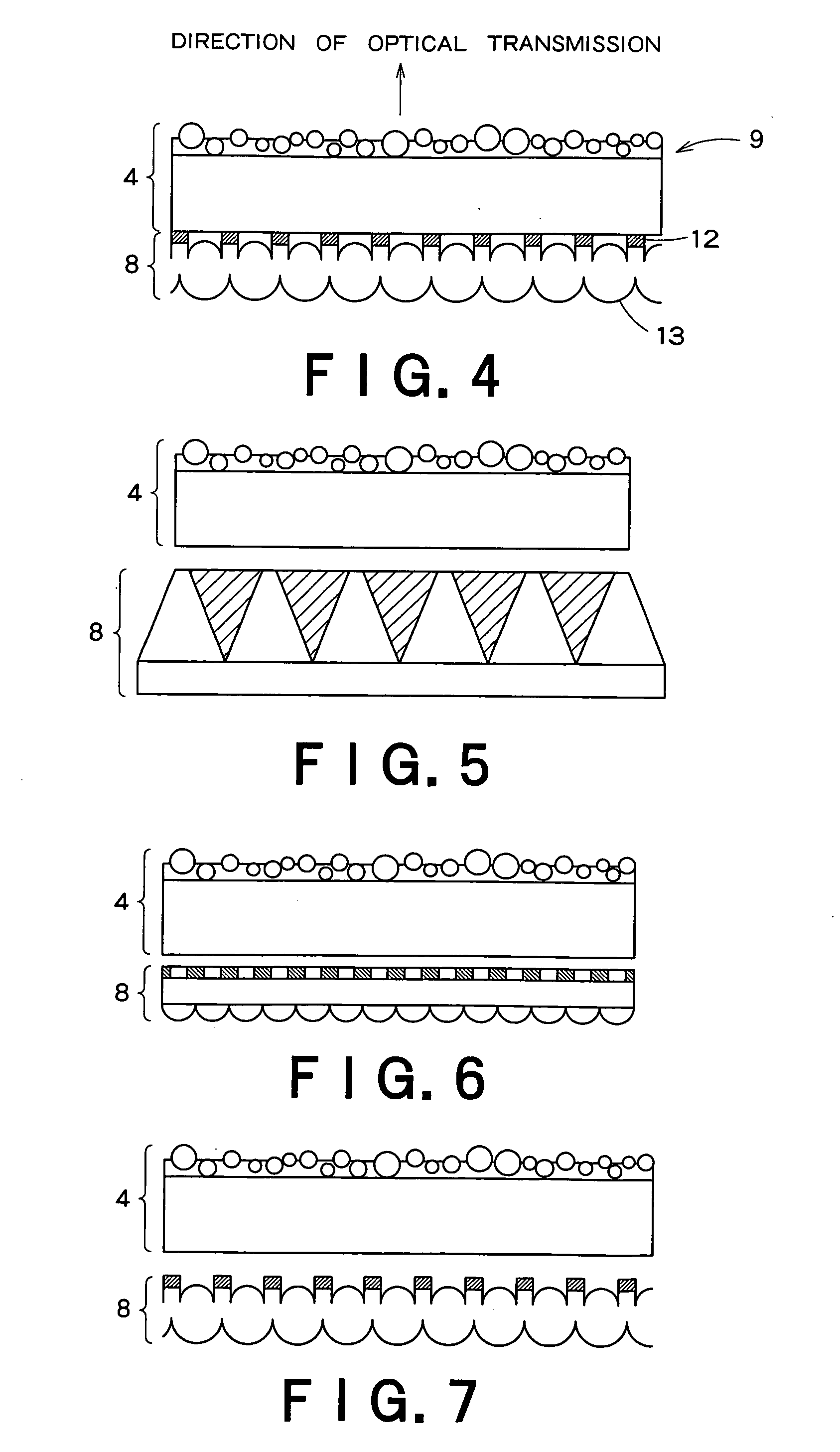 Surface protective member for transmission screen