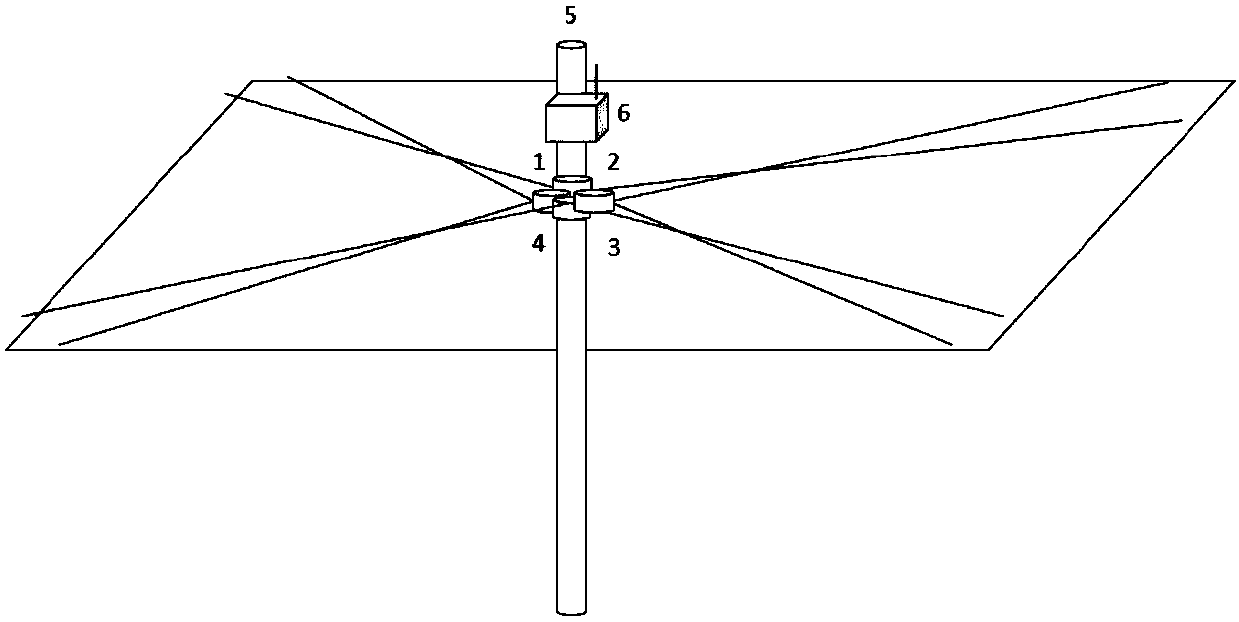 Non-rotary type insect detection radar based on surface imaging laser radar and method
