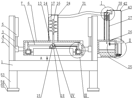 Textile device with dust removal function