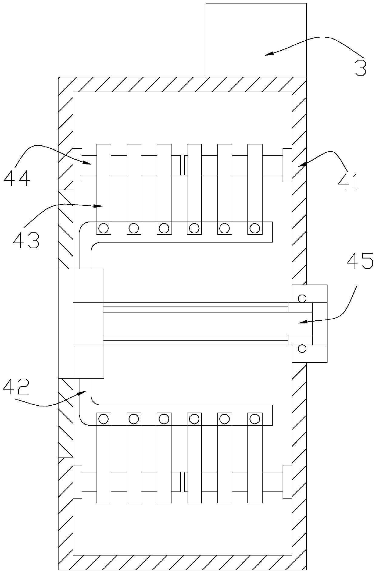 Capacitor film cleaning equipment for preventing overlapping through centrifugal force