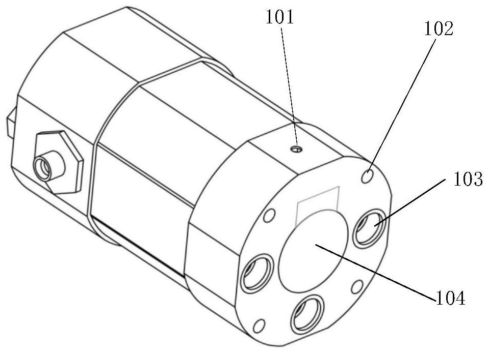 Rail control jet interference test device based on rod balance and its installation and positioning method