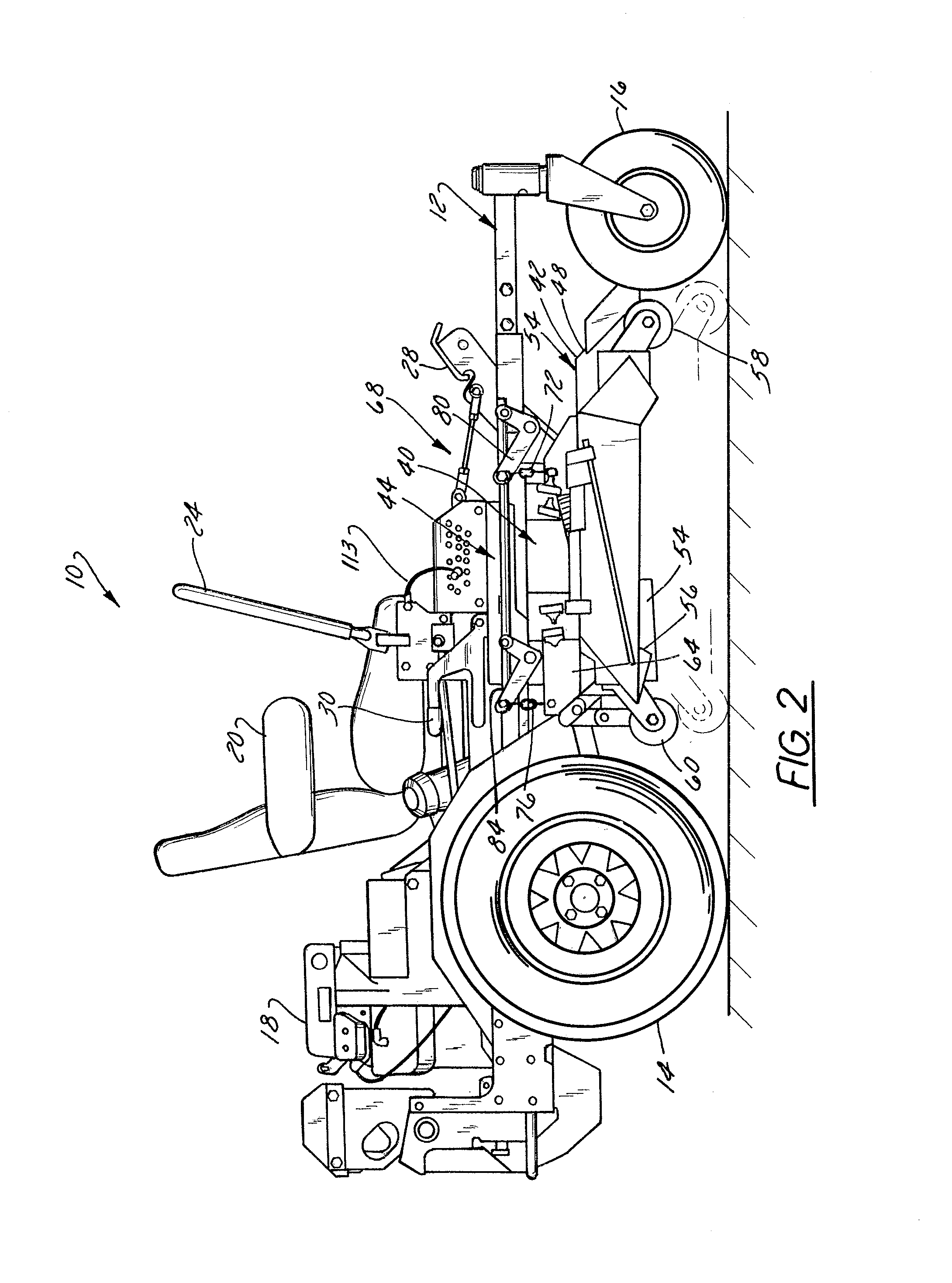 Lawnmower cutter deck with side-to-side deck leveler