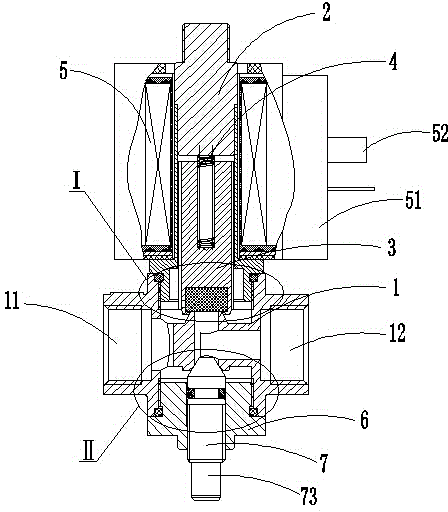 Dual-working-condition electromagnetic valve for water dispenser