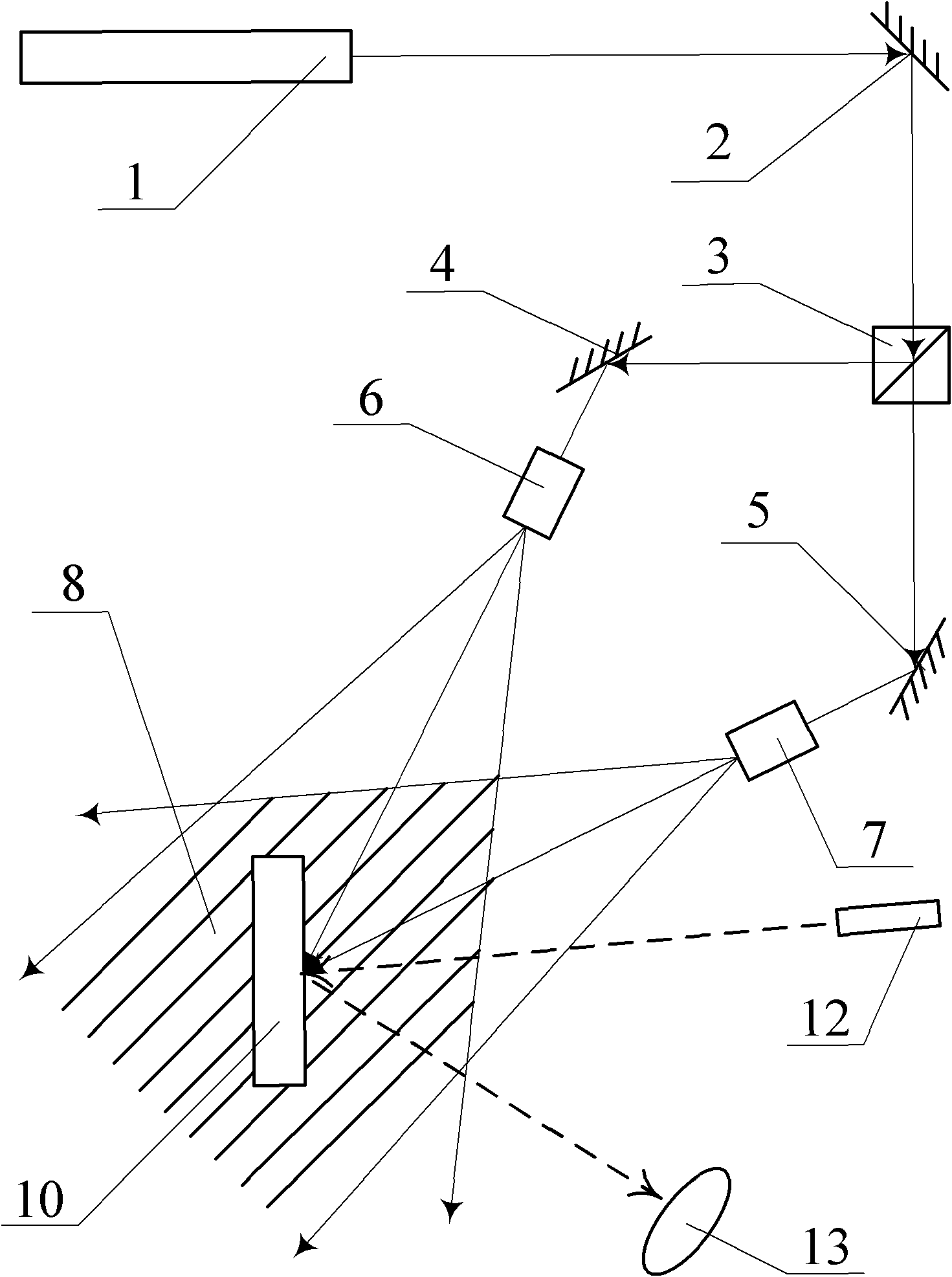 Method for adjusting real-time monitor device in exposure path of concave holographic grating